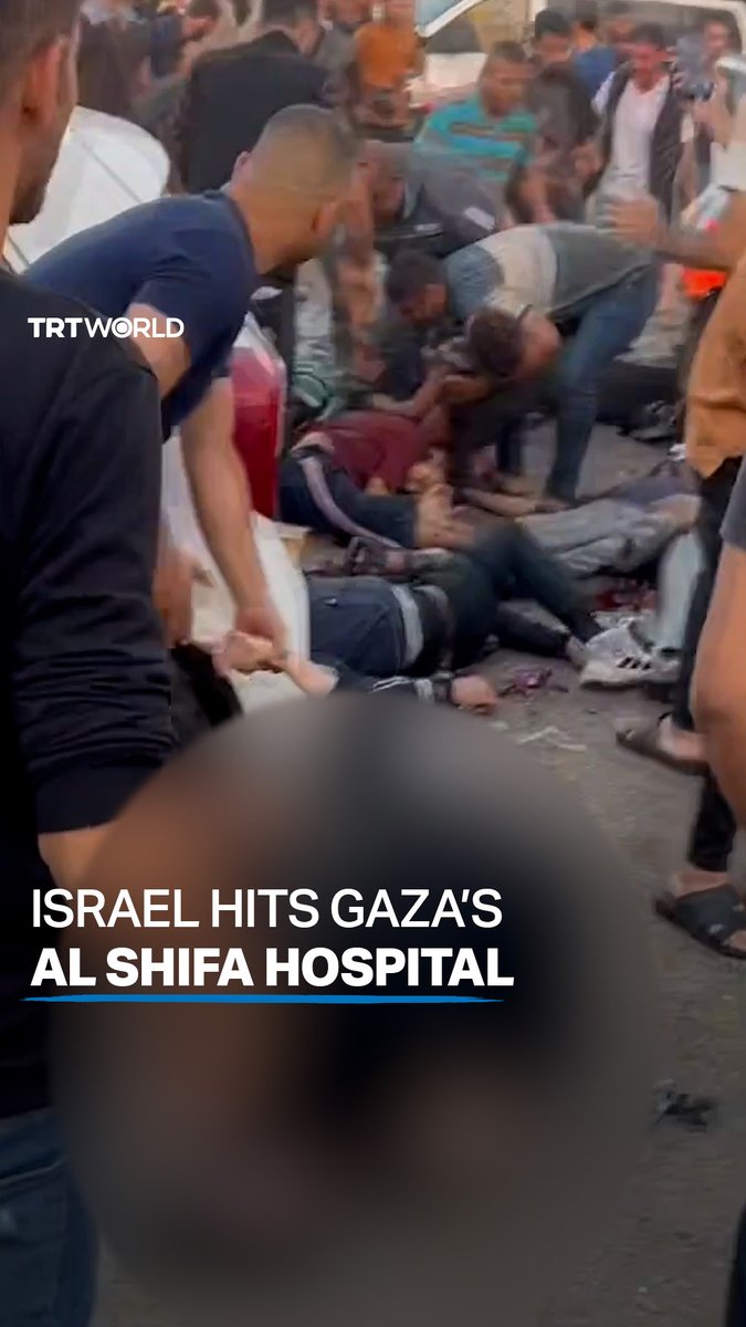 Israeli strikes hit the main entrance of Al Shifa Hospital, killing several Palestinian civilians near Gaza’s largest hospital. A government statement said Israeli forces targeted “a convoy of ambulances which was transporting the wounded” from Gaza City to Rafah in the south