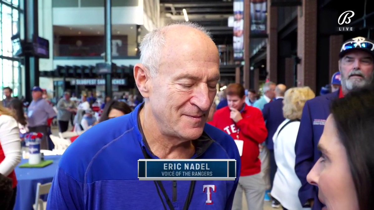 Our very own Emily Jones caught up with Eric Nadel and how he came up with his call to celebrate the Rangers World Series victory 🎤 Texas Rangers | #WentAndTookIt