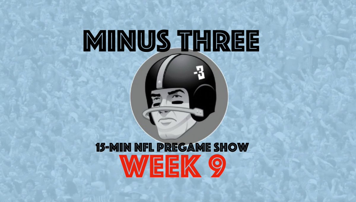 The MINUS THREE 15-MINUTE PREGAME SHOW: NFL Week 9 edition with Dave Dameshek, Kevin Hench & Eddie Spaghetti is here! ๐7 featured games ๐Best player props ๐ฅ4-second halftime show ๐EVERY final score Omaha Productions Caesars Sportsbook @ExtraPointsPod YouTube: