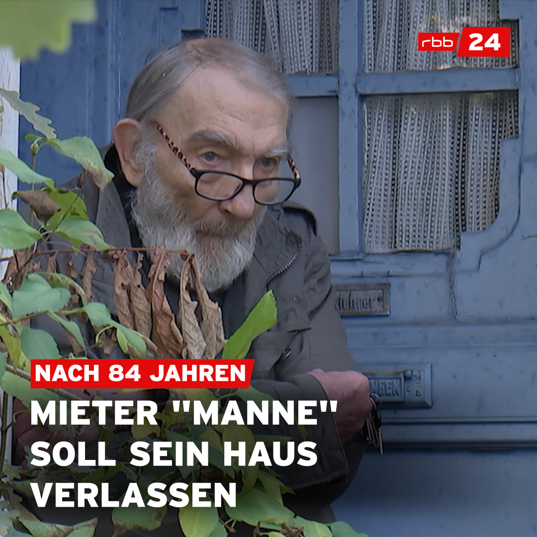 Manfred "Manne" Moslehner wohnt seit 84 Jahren im selben Haus in einer Siedlung in #Berlin-#Tegel. Jetzt soll er aus dem #Haus, in dem er geboren wurde, ausziehen. "Manne" und einige Anwohnerinnen und Anwohner wollen das verhindern.