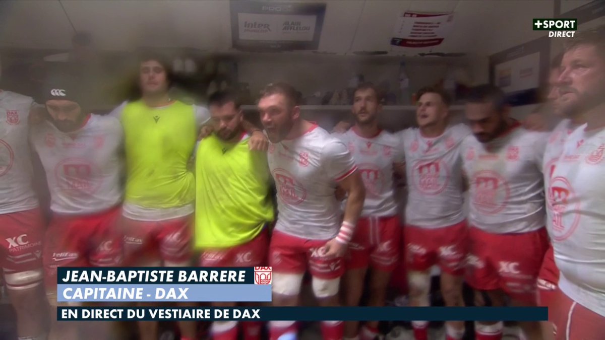 "On va se le chercher de p***** de derby" ๐คฏ Au coeur du vestiaire de U.S.Dax Rugby Landes juste avant la rencontre face ร Mont-de-Marsan, avec le discours trรจs fort du capitaine Jean-Baptiste Barrere ! ๐ฅ