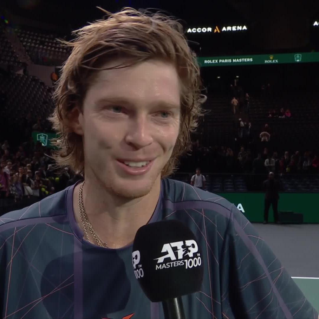 Andrey Rublev was asked what he learned from playing Novak Djokovic: “I didn’t learn. The 4 times he beat me, he beat me almost at 0. I didn’t learn anything, man.” 😂