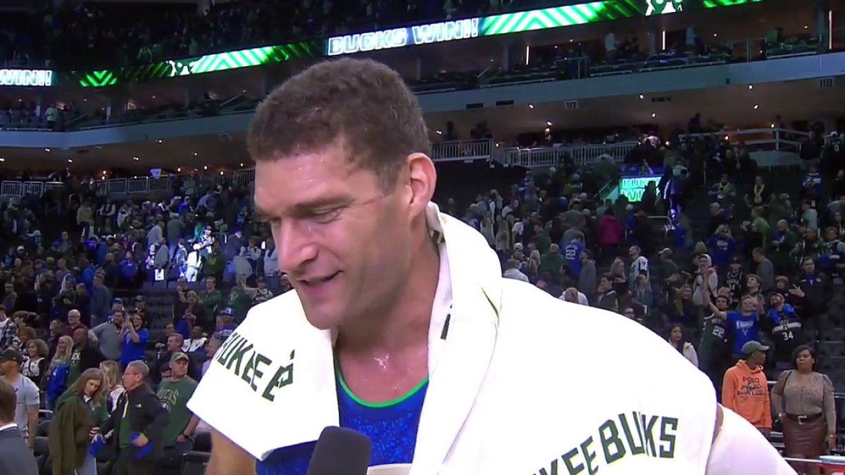 "We thought we could be much better than we have been. It was a great start to that tonight." Brook Lopez chats with Melanie Ricks after the dub! #FearTheDeer