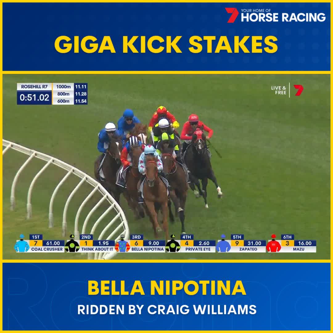 WOW! 😱 BELLA NIPOTINA FLIES LATE TO WIN THE GIGA KICK STAKES! Ciaron Maher Racing Craig Williams