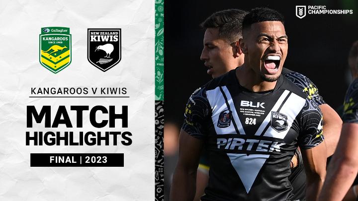 Match Highlights 🎥 Kangaroos v Kiwis #PacificChampionships The New Zealand Kiwis have taken out the inaugural Pacific Cup Final after keeping the Kangaroos scoreless in Hamilton!