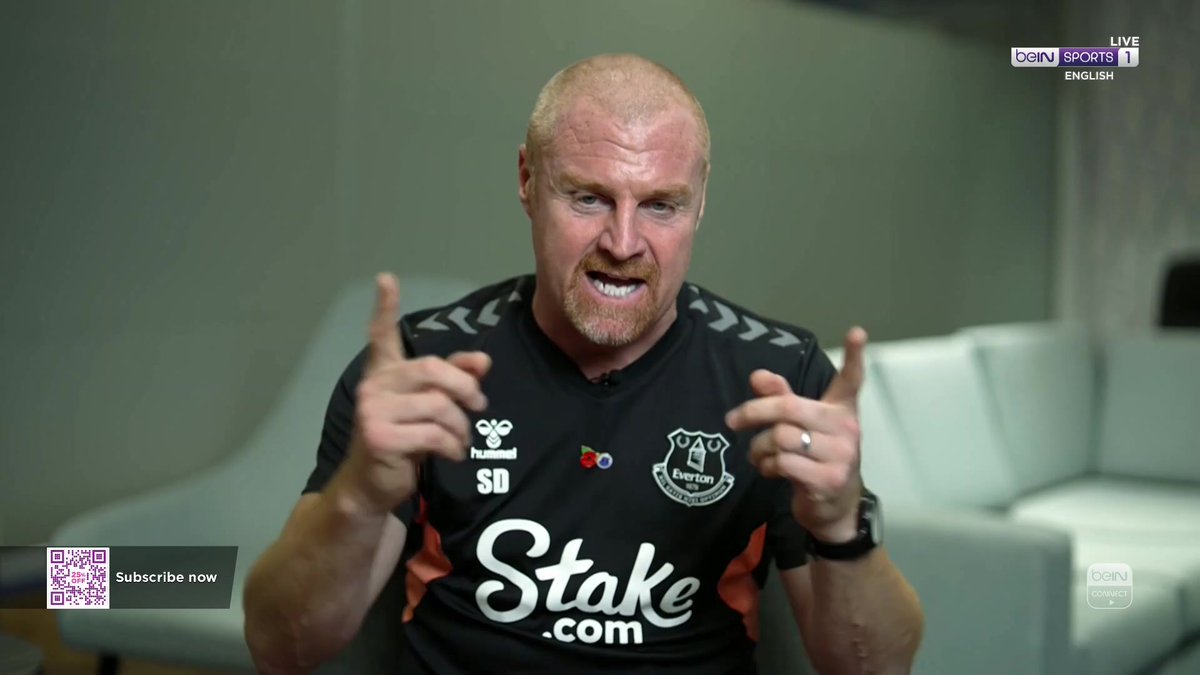 "Me, you and Keysie have debated this quite a lot!" 😅 Sean Dyche explains how to play football in the "right way"... #beINPL #EFC #EVEBHA
