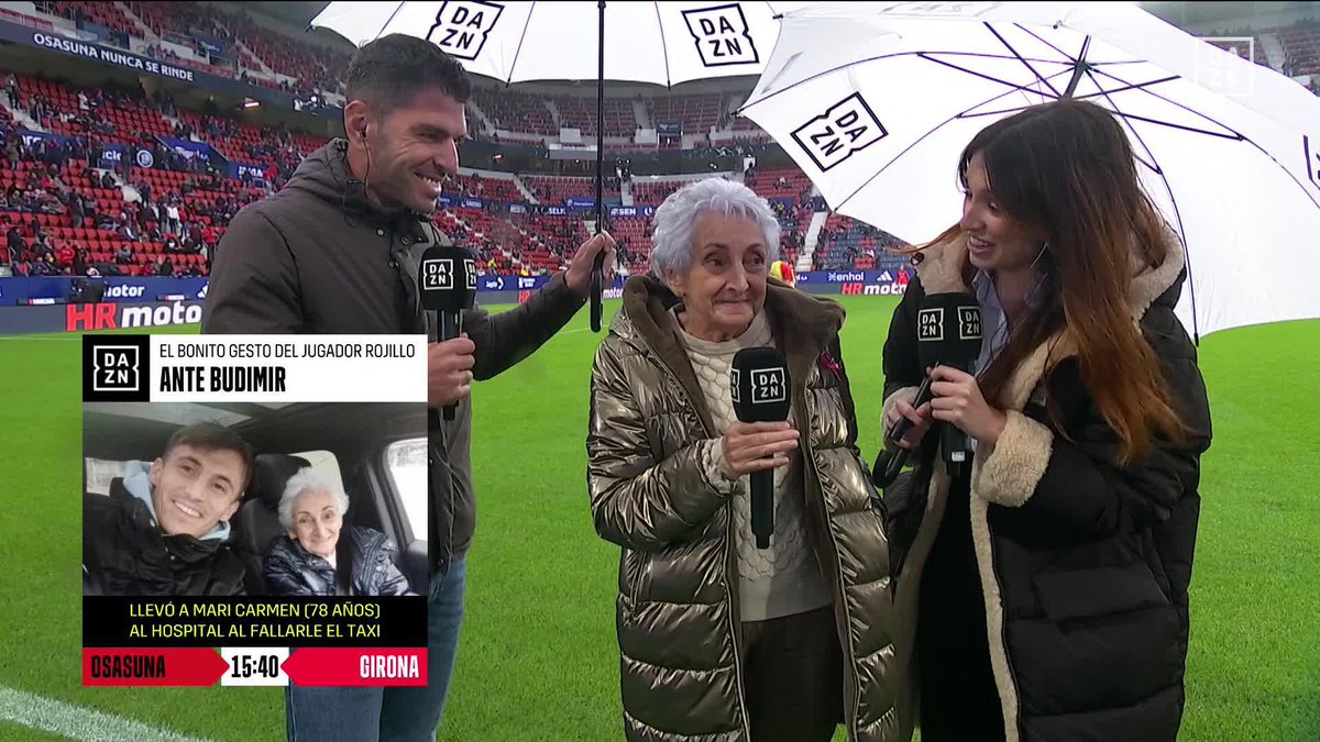 QUÉ GESTO DE ANTE BUDIMIR 😍👏 Mari Carmen cuenta en DAZN cómo el futbolista la llevó en su coche al hospital al fallarle el taxi ❤️ La ilusión con la que recuerda el momento lo es todo 🥹 #LALIGAenDAZN ⚽