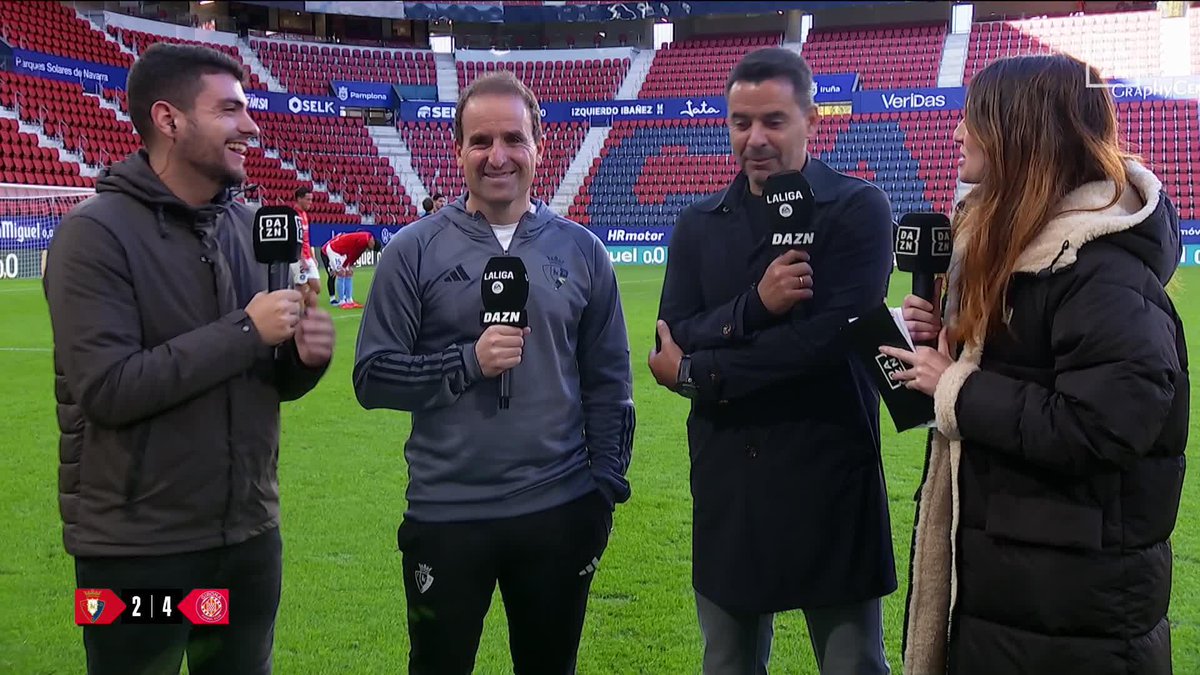 Cómo hemos disfrutado en DAZN España esta charla con Jagoba Arrasate y Míchel Sánchez. Un gustazo su análisis a pie de césped tras el partido Leyre Barriocanal #LaLigaEnDAZN