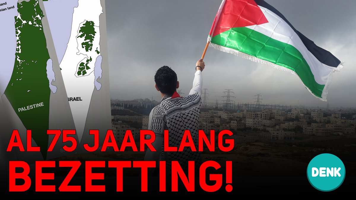 🇵🇸 Er is maar één oplossing. Dat is de éénstaatoplossing! Stop de al 75 jaar durende onderdrukking van de Palestijnen! #FreePalestine