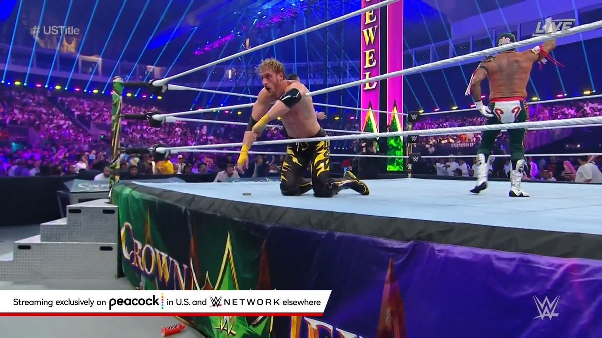 SOCIAL MEDIA MEGA MOMENT! Logan Paul defeats ♛Rey Mysterio❔ to become the NEW WWE United States Champion at #WWECrownJewel!