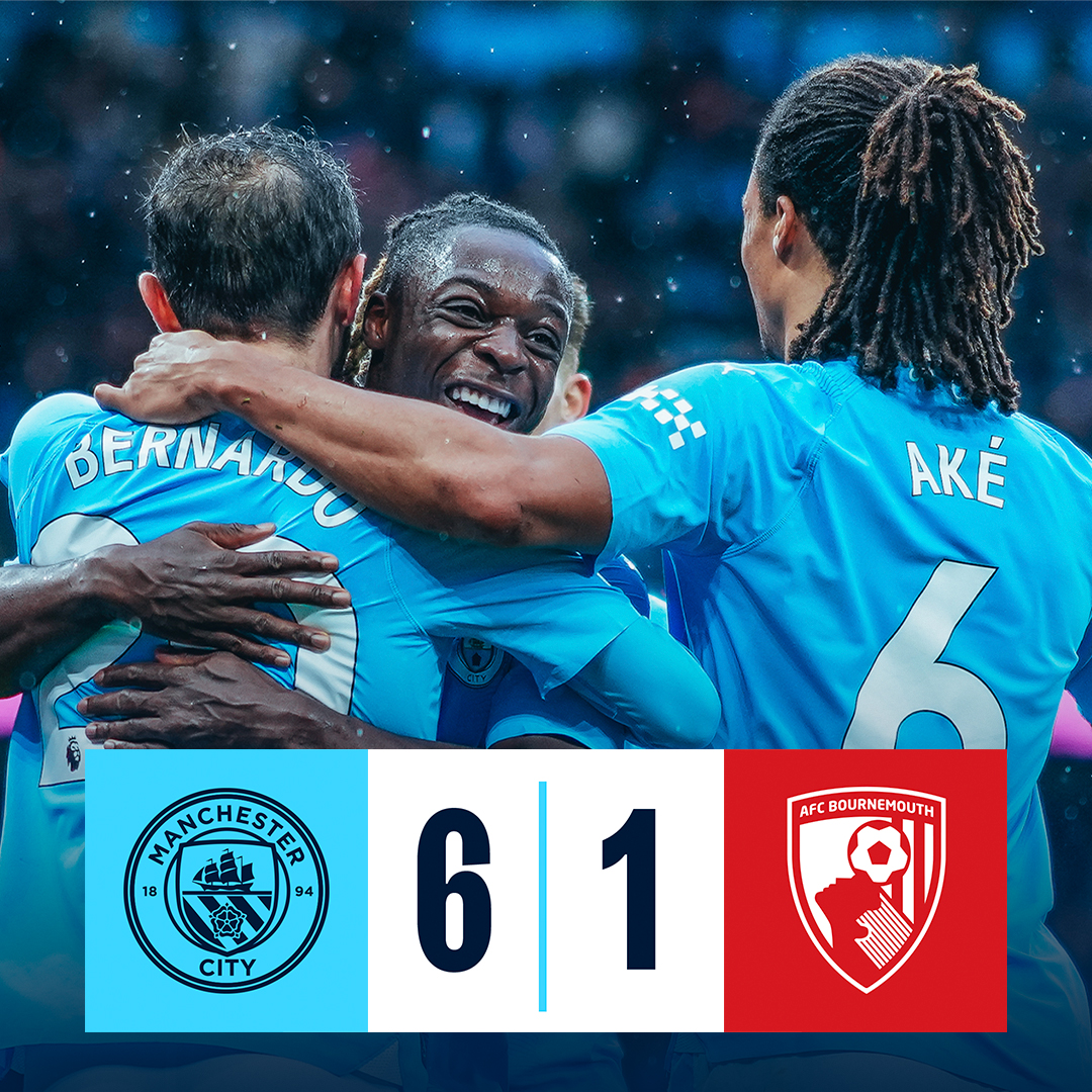 An incredible four assists and a goal for Jeremy Doku helped us to a 6-1 win on home soil 🙌 Best bits 👇