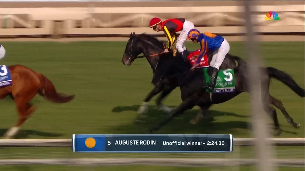 🏅 Auguste Rodin absolutely flies home Longines Breeders' Cup Turf! Pure perfection from Ryan Moore who wins it for a FIFTH time! #ITVRacing | #BC23 | Ballydoyle Racing