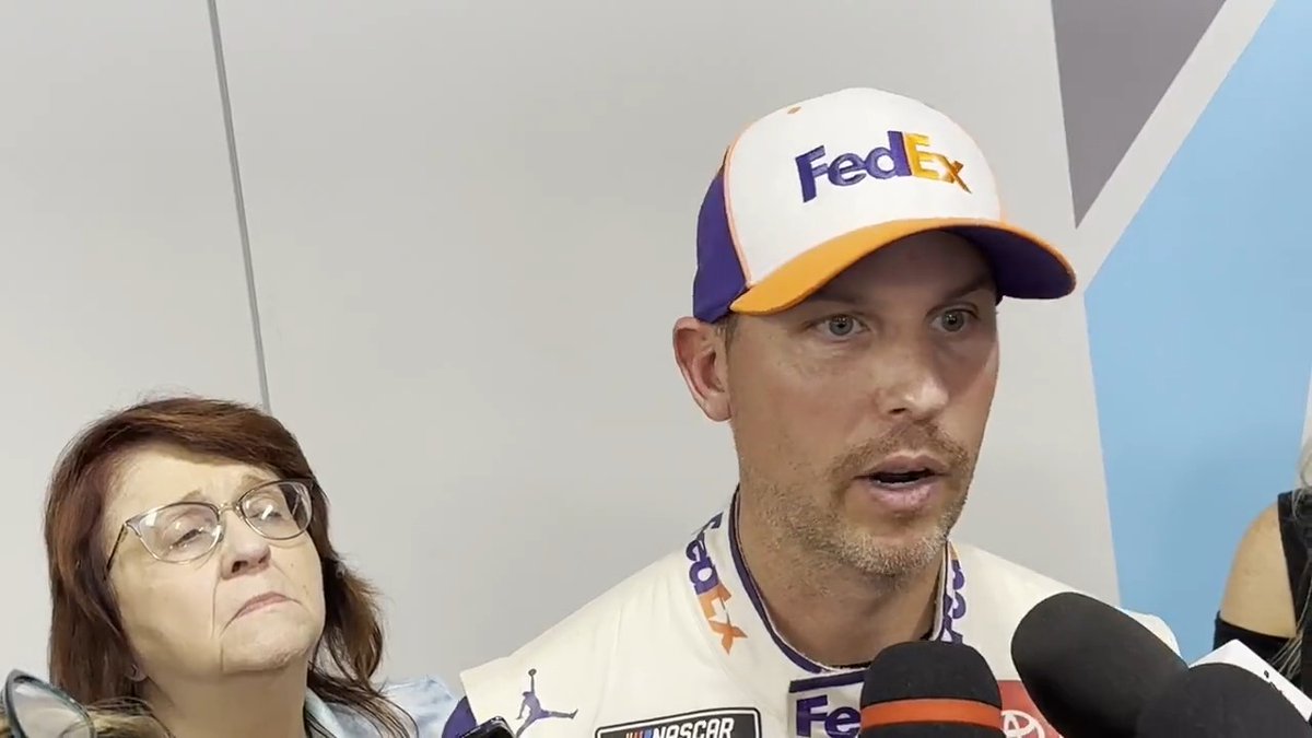 Denny Hamlin said NASCAR needs to start sending drivers to the rear of the field in a situation such as in the truck race where Corey Heim’s wreck with Carson Hocevar that followed Hocevar’s getting into the back of Heim.