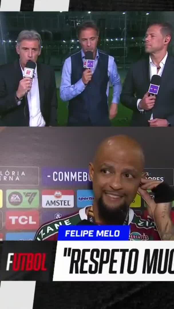 "¿NO SE VIO LA MEJOR VERSIÓN DE FLUMINENSE? SE VIO LA MEJOR: LOS PARTIDOS DECISIVOS NO SE JUEGAN, SE GANAN" ✍🏻 Felipe Melo 📺 #ESPNenStarPlus | #ESPNF10