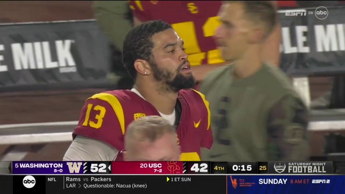 Caleb Williams is good at football but every time usc loses he shows up his teammates on the sideline and starts crying . Won’t be winning much in the nfl being drafted top 2 he’s gonna do this every game there too ?