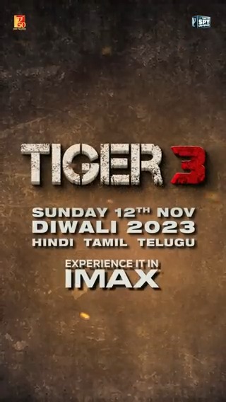 Power-packed and full of action - #Tiger3 is coming to cinemas on Sunday, 12th Nov! Advance bookings are NOW OPEN - | 💥💥💥 Book your tickets right now! Releasing in Hindi, Tamil &amp; Telugu. #YRF50 | #YRFSpyUniverse
