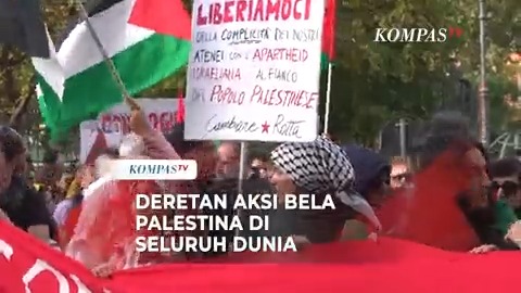 Inilah momen para masyarakat menggelar aksi mengecam kekerasan yang dilakukan Israel dan mendukung Palestina di berbagai belahan dunia. Seperti di London, warga berkumpul di pusat kota London untuk menyuarakan agar Israel hentikan serangan ke Gaza pada Sabtu (4/11/2023). Di Paris, Massa mendesak Israel untuk melakukan gencatan senjata di Gaza. Aksi mengecam "genosida" yang dilakukan Israel juga digelar di Berlin, Jerman. Sejumlah warga membawa poster hingga bendera Palestina. Warga juga penuhi jalan-jalan di Washington DC yang memprotes dukungan dari Pemerintahan AS Joe Biden terhadap Israel. Aksi damai bela Palestina juga digelar di Jakarta pada Minggu (5/11/2023). Sejumlah tokoh mulai dari Menlu RI Retno Marsudi hingga Ketua DPR Puan Maharani turut hadir dalam acara ini. Simak selengkapnya video berikut ini, dan temukan juga berbagai informasi terbaru lainnya hanya di atau Kanal Youtube KompasTV