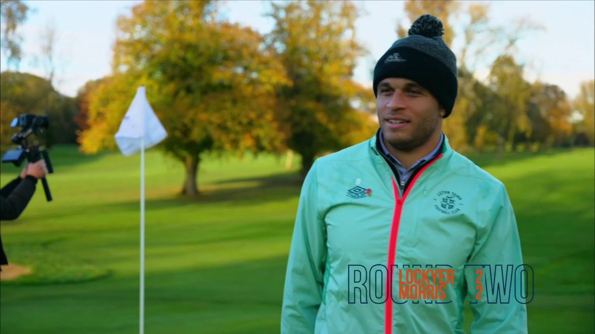 Carlton Morris and Tom Lockyer playing golf 😅🏌️♂️
