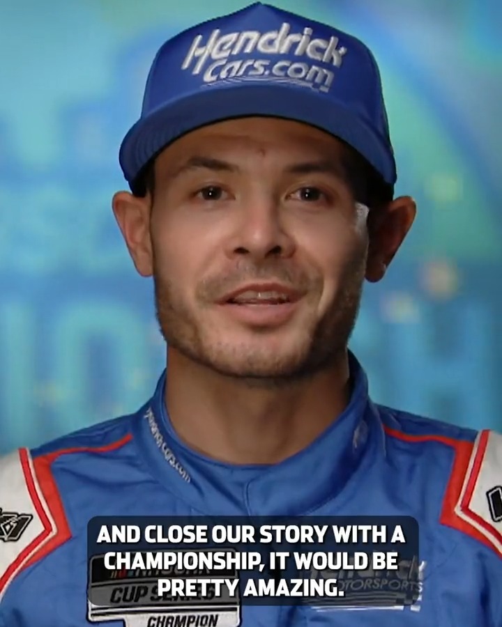 REPOST if you're picking Kyle Larson to win his SECOND NASCAR Cup Series championship today! #Championship4 The Hendrick Motorsports driver spoke with us ahead of the big race.