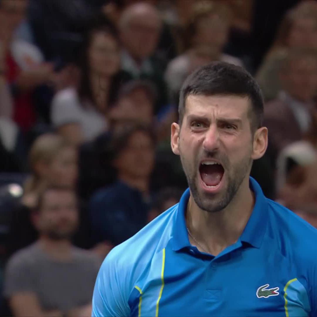 ALLEZ NOLE 🥵 Novak Djokovic defeats Dimitrov 6-4 6-3 to claim his 7th Paris title 🏆 #RolexParisMasters