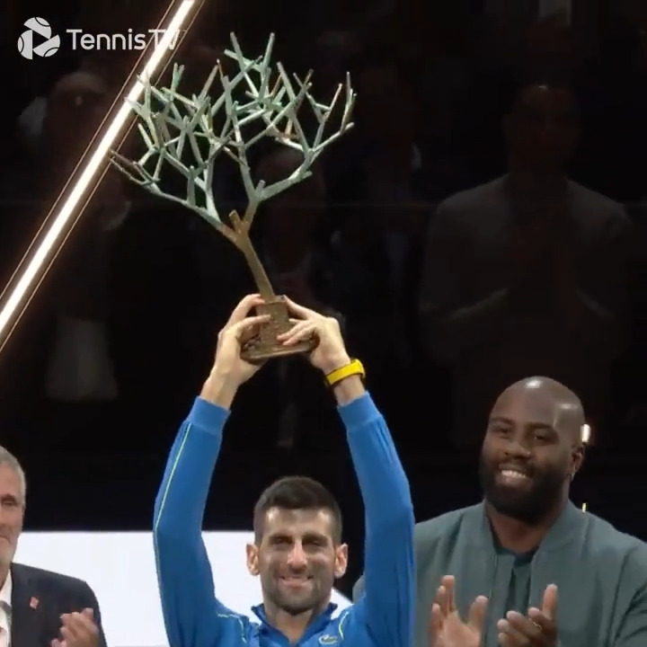Just his ๐๐๐๐ career title! ๐ฎโ๐จ ๐ Novak Djokovic ๐ ROLEX PARIS MASTERS | #RolexParisMasters