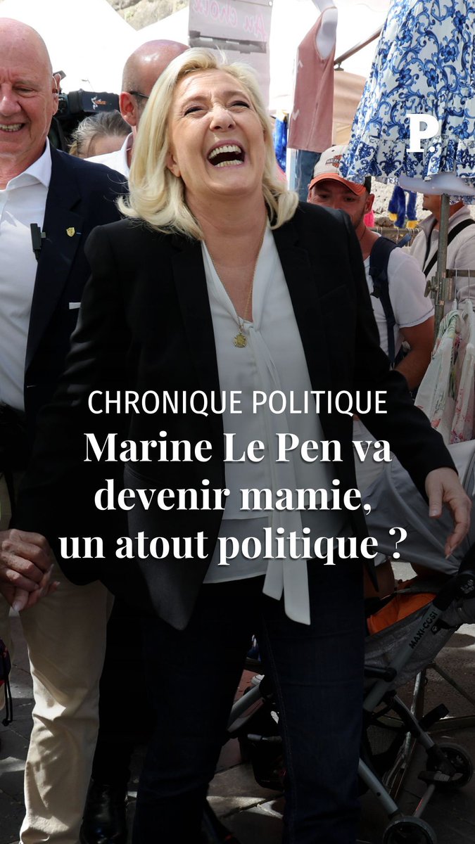 Marine Le Pen va devenir grand-mère, pour la première fois, au mois de mars. L'information peut paraître anecdotique mais elle vient parachever la stratégie de normalisation qu’elle a entamée depuis des mois pour apparaître comme « la maman des Français ». Par NathalieSchuck ⤵️