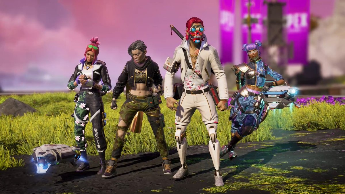 Now you and your whole squad can shine in style ✨ Snag these skins during the Apex Legends x Post Malone Event when it kicks off on Nov 7.