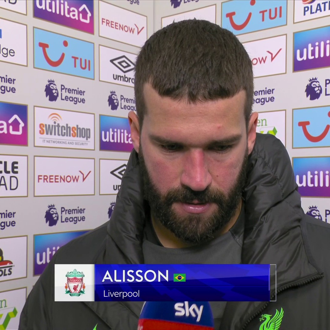 "Football sometimes in the dark moments can bring joy to people" Alisson on what that goal meant for Luis Diaz ❤️