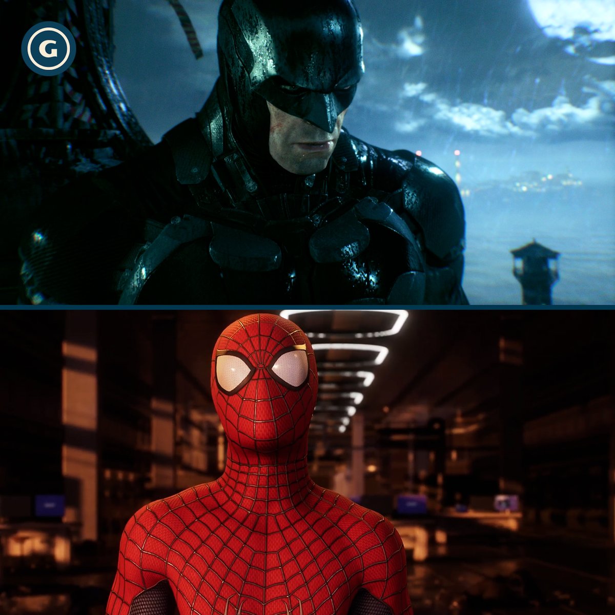 Comparing the similarities and differences between two of the best superhero games ever made 🦇💥🕷️