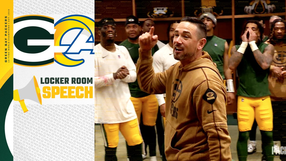Great performances in a great win! Go inside the #Packers locker room following #LARvsGB 🎥 #GoPackGo
