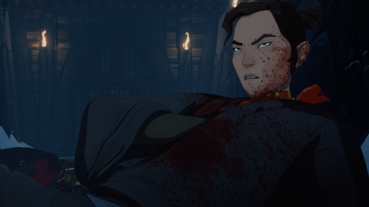 Who needs a sword? Mizu in Blue Eye Samurai is a force of nature.