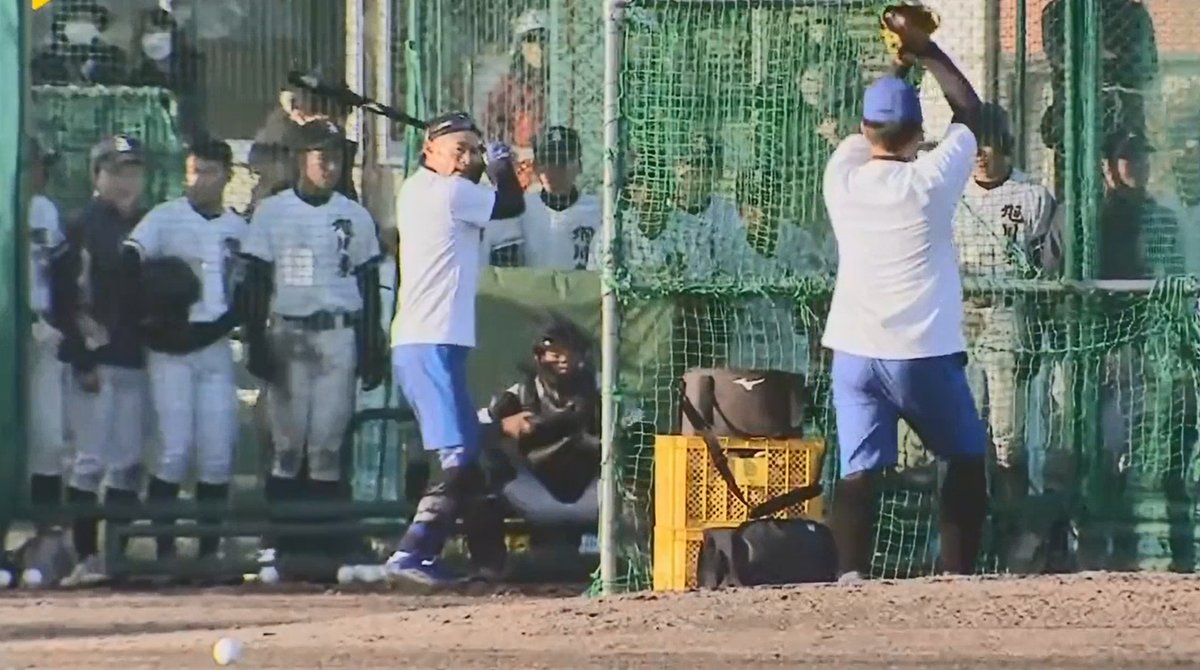#イチロー さん(50) フリー打撃で校舎の窓ガラスを破壊