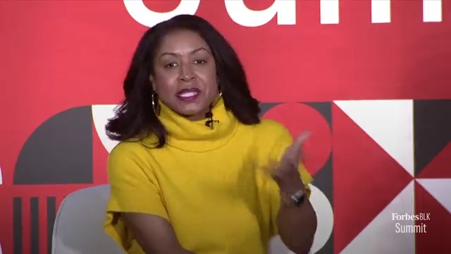 "You have got to leave the door open. You've got to leave seats at the table for other people to make sure you're pulling them along." Michelle Jordan, with AT&T, spoke about the value of paying mentorship forward at the #ForbesBLKSummit.
