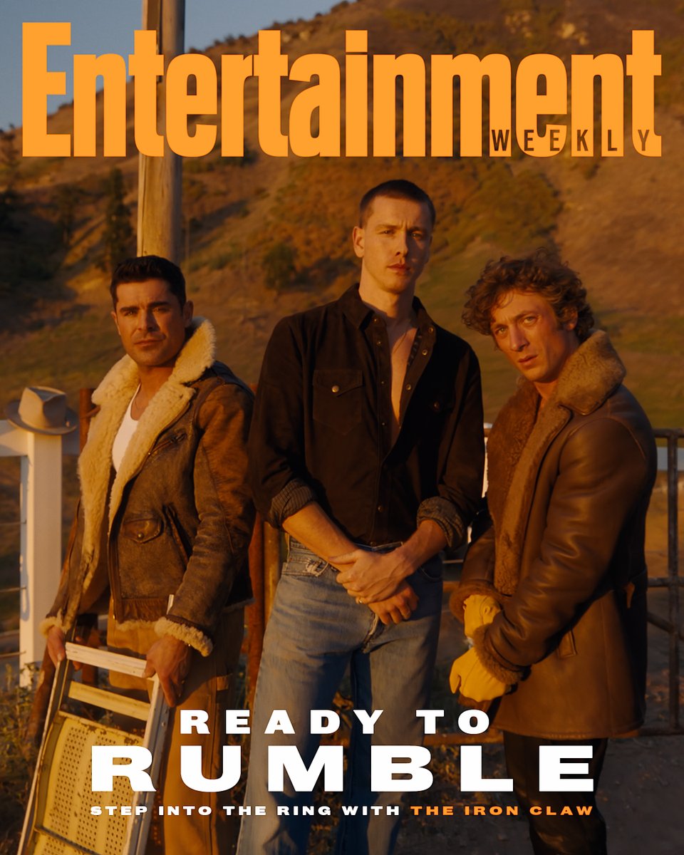 Prepare to get in the ring with the legendary Von Erich brothers! #TheIronClaw stars Jeremy Allen White, Zac Efron, and Harris Dickinson detail how they trained to bring the wrestling dynasty to the big screen in our cover story. Story by Devan Coggan