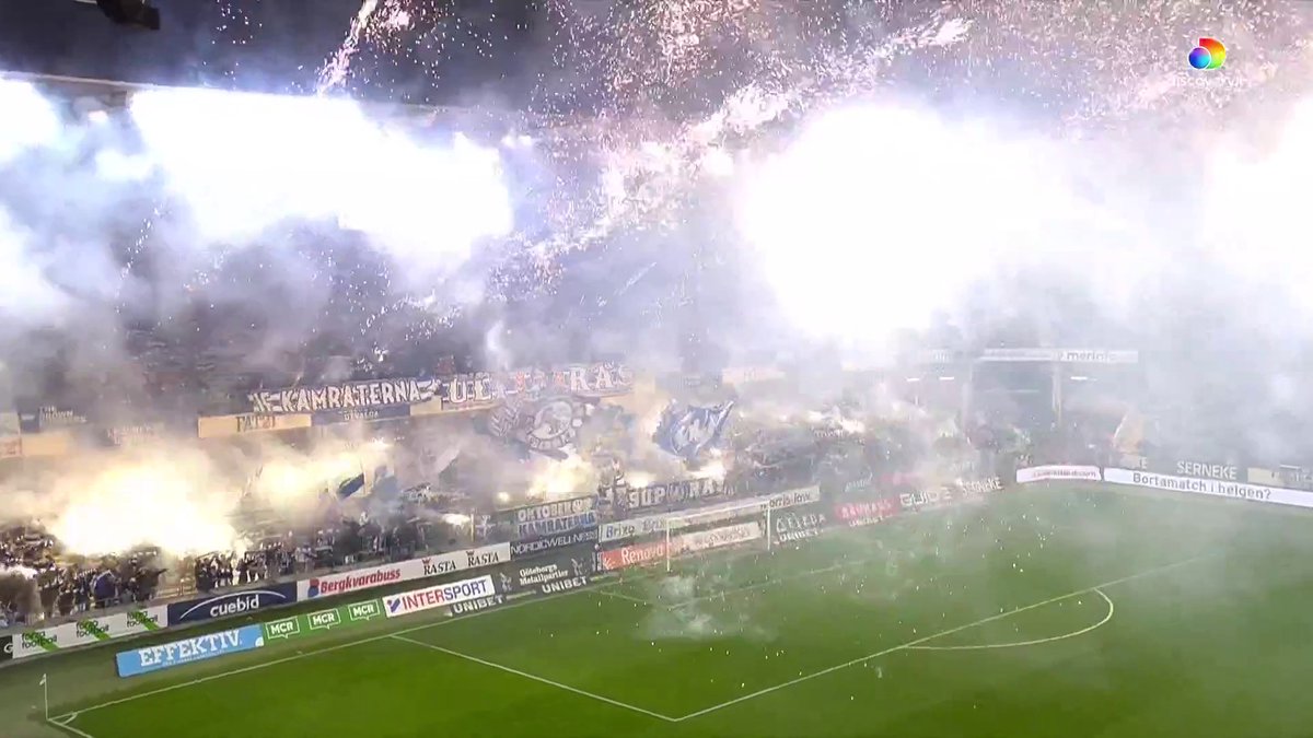 Inramningen på Gamla Ullevi inför kvällens rysarmöte! Se IFK Göteborg - AIK på
