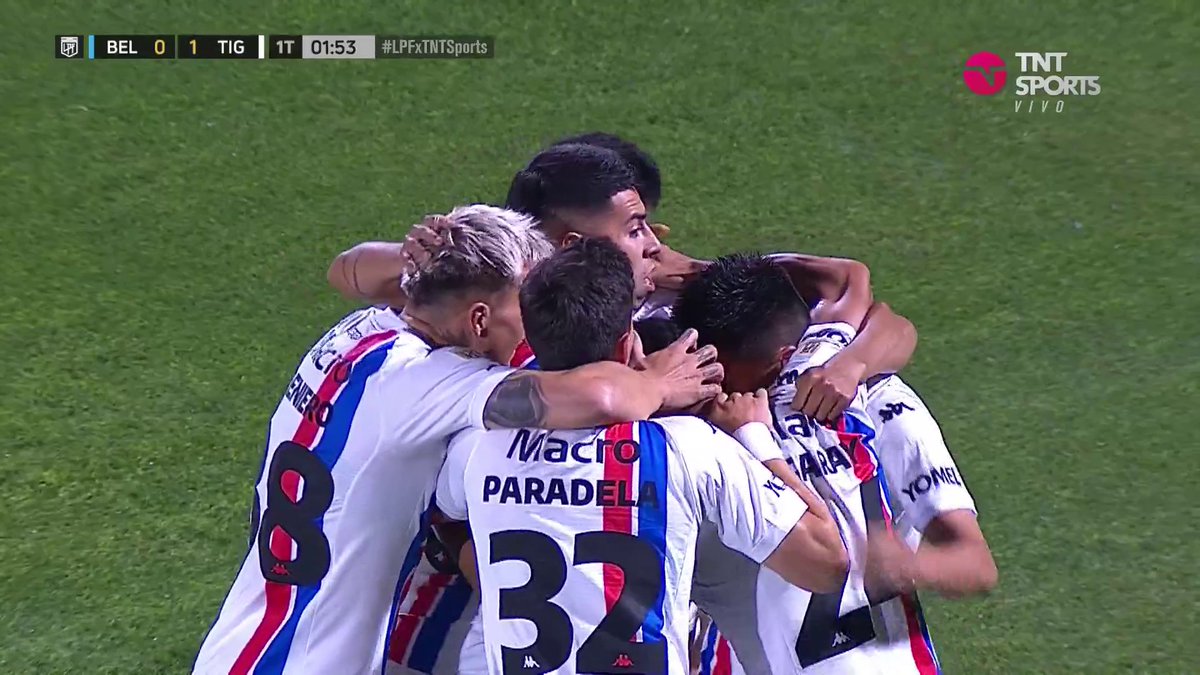 EN EL ARRANQUE LO GANA TIGRE 🔵🔴 Ezequiel Forclaz sacó un remate desde afuera del área que Losada no pudo controlar para el 1-0 ante Belgrano #LPFxTNTSports