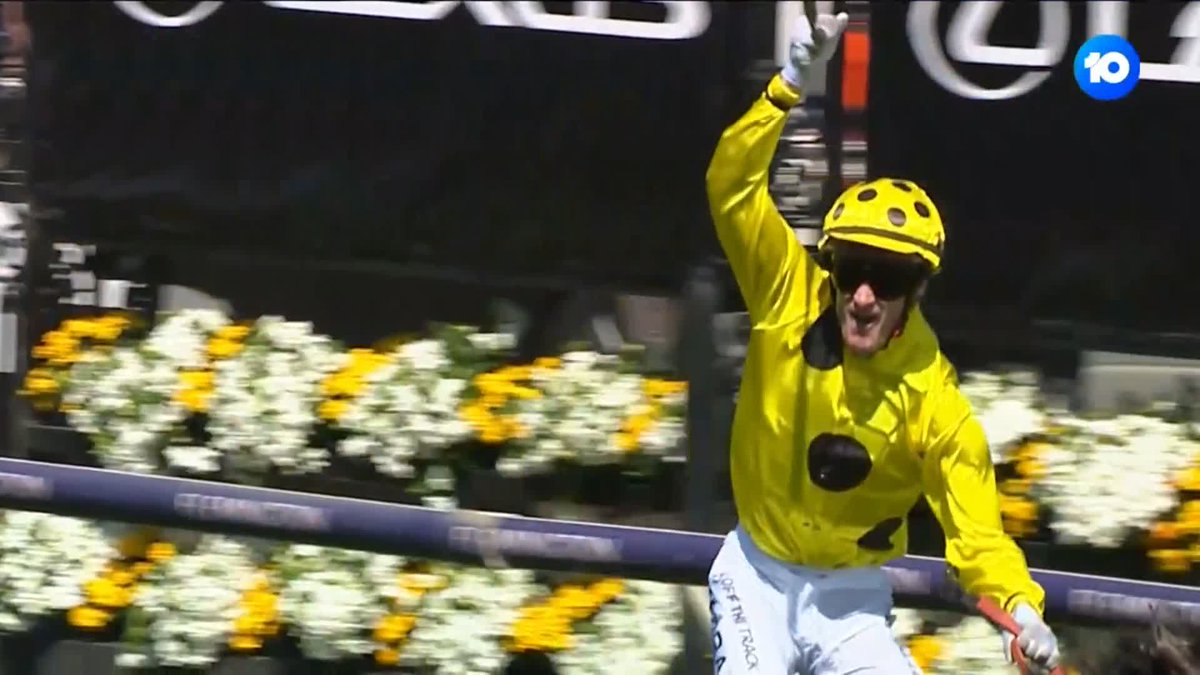 It’s a win for the ages as WITHOUT A FIGHT takes out the 2023 Lexus Melbourne Cup! 📽 10 Sport | #MelbourneCup