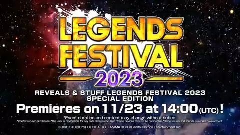 [Important News] All will be revealed in the REVEALS &amp; STUFF LEGENDS FESTIVAL 2023 SPECIAL EDITION, premiering 11/23 14:00 (UTC)! #LegendsFestival #DBLegends #Dragonball