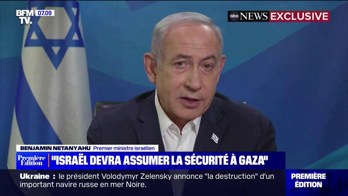 🇵🇸 « Israël devra, pendant une durée indéterminée, assumer la responsabilité globale de la sécurité » à Gaza Benjamin Netanyahu annonce donc la poursuite d’une occupation militaire illégale et coloniale. Les soutiens d’Israël vont-ils ouvrir les yeux ?
