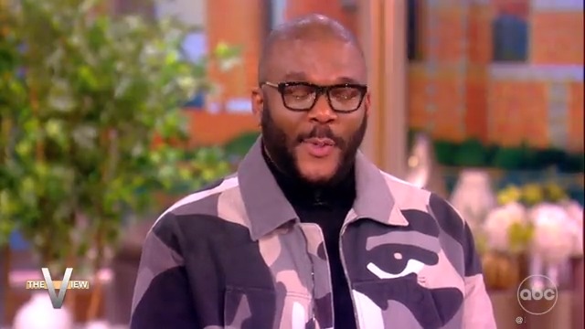 .@TylerPerry gets emotional discussing his new documentary on his life, which is titled 'Maxine's Baby' after his late mother, when @SaraHaines says she "met" his mother by watching it. "That moves me because she was very much that special to me." ❤️