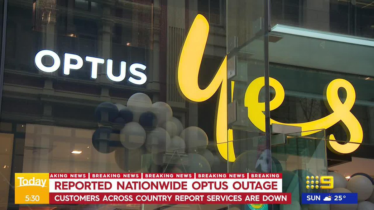 #BREAKING: Optus is currently down across the country. #9News