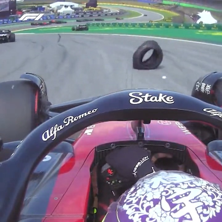Shunts at the start + tyres and debris on track 😵 The top 10 onboards from Brazil are not to be missed! 🍿 #BrazilGP #DrivenToPerfection Qatar Airways