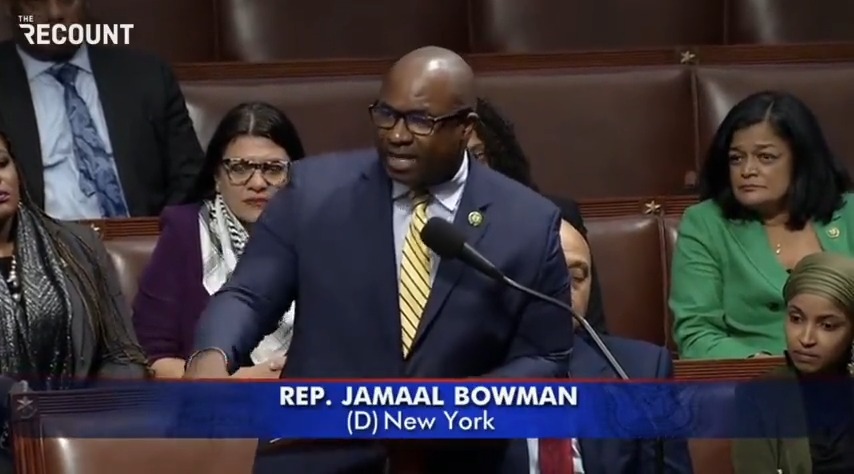 “Without her voice, we would lack even more empathy for the people of Palestine...Maybe because of your lack of diversity, you lack the cognitive &amp; emotional ability to recognize diverse opinions.” — Rep. Jamaal Bowman (D-NY) rips resolution to censure Rep. Rashida Tlaib (D-MI)