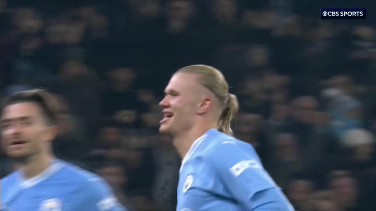 A 20-yard tap-in from Erling Haaland 🚀 (via CBS Sports Golazo ⚽️)