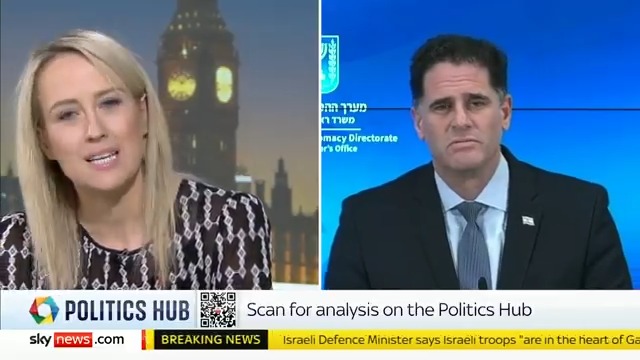 My interview today on Sky News הראיון שקיימתי היום ברשת Sky News>>>