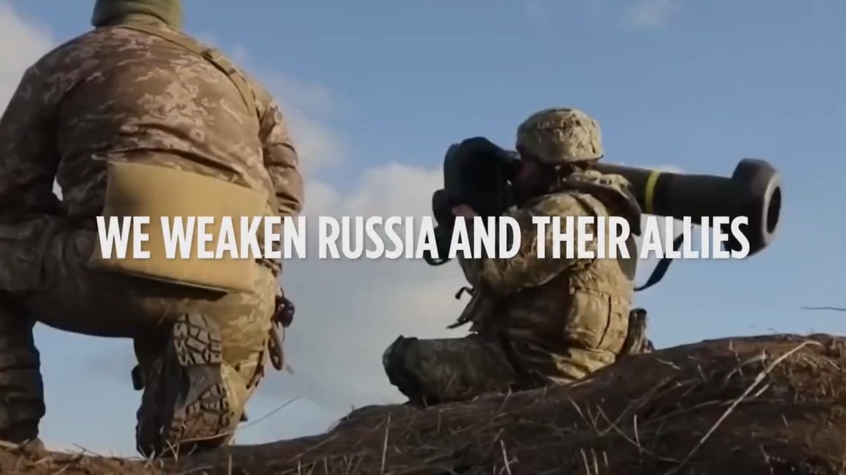 America's Enemies Are Working Together. When we arm Ukraine, we weaken Russia AND its allies. We can't allow America's enemies to win. NEW AD: Airing tomorrow in Washington, DC, during the Republican Debate.
