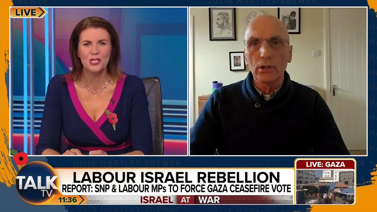 Julia clashes with former Labour MP Chris Williamson over the Israel-Hamas war. Chris: “How you can defend a regime which is behaving worse than Nazis?” Julia: “Why don’t you just come on this show and shout ‘I hate Jewish people’ and save everyone time?” Julia Hartley-Brewer