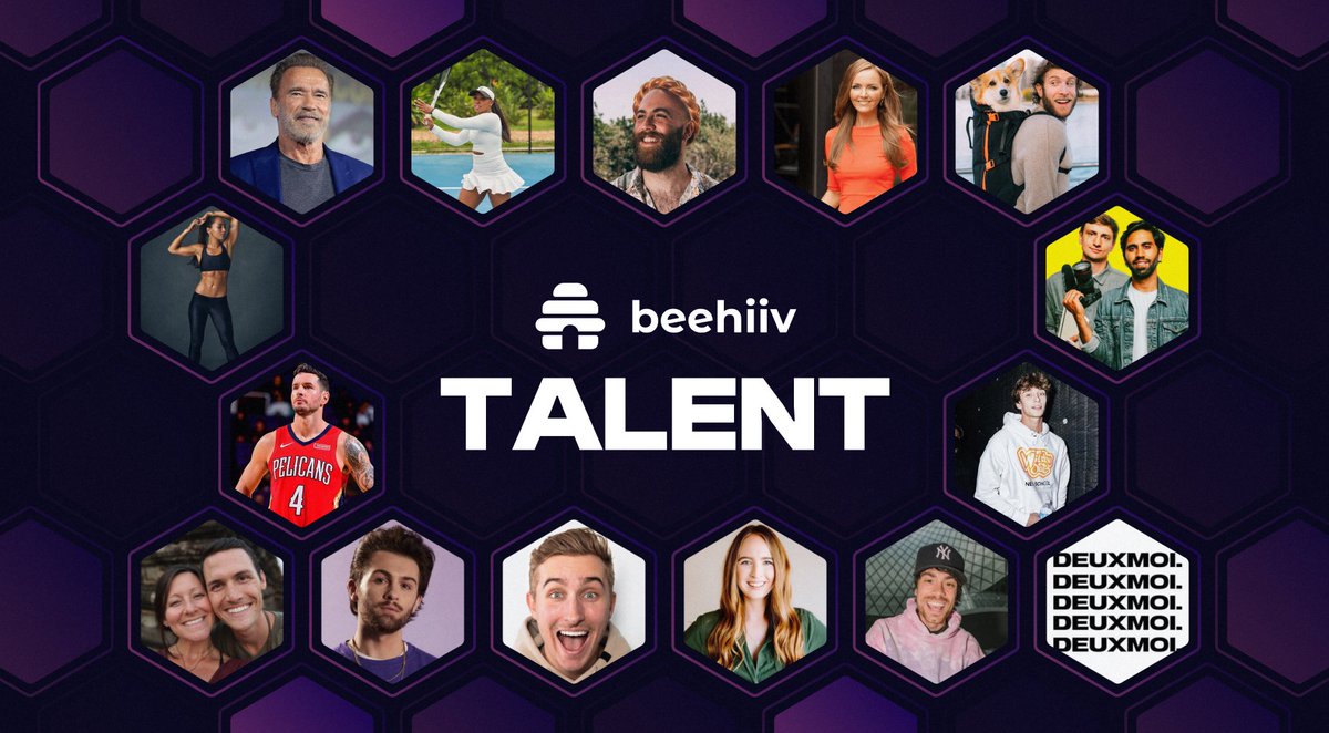 introducing beehiiv Talent, built for creators turning their big ideas into a reality