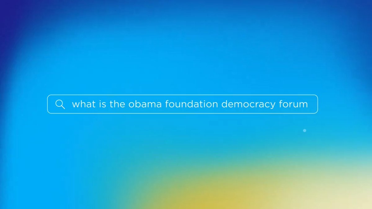 Last week, President Barack Obama joined leaders from around the world to talk about how we can cultivate a healthier, more inclusive democratic culture around the world. Take a look at our time together at the #DemocracyForum in Chicago: