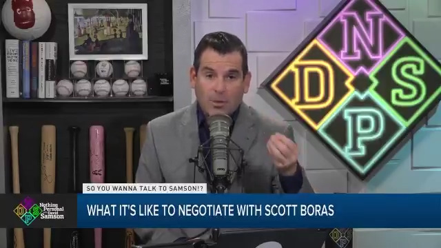 Bellinger is a Scott Boras client. And negotiating with Scott Boras is a nightmare. Here’s David Samson (ex Marlins President) explaining what the process is like: